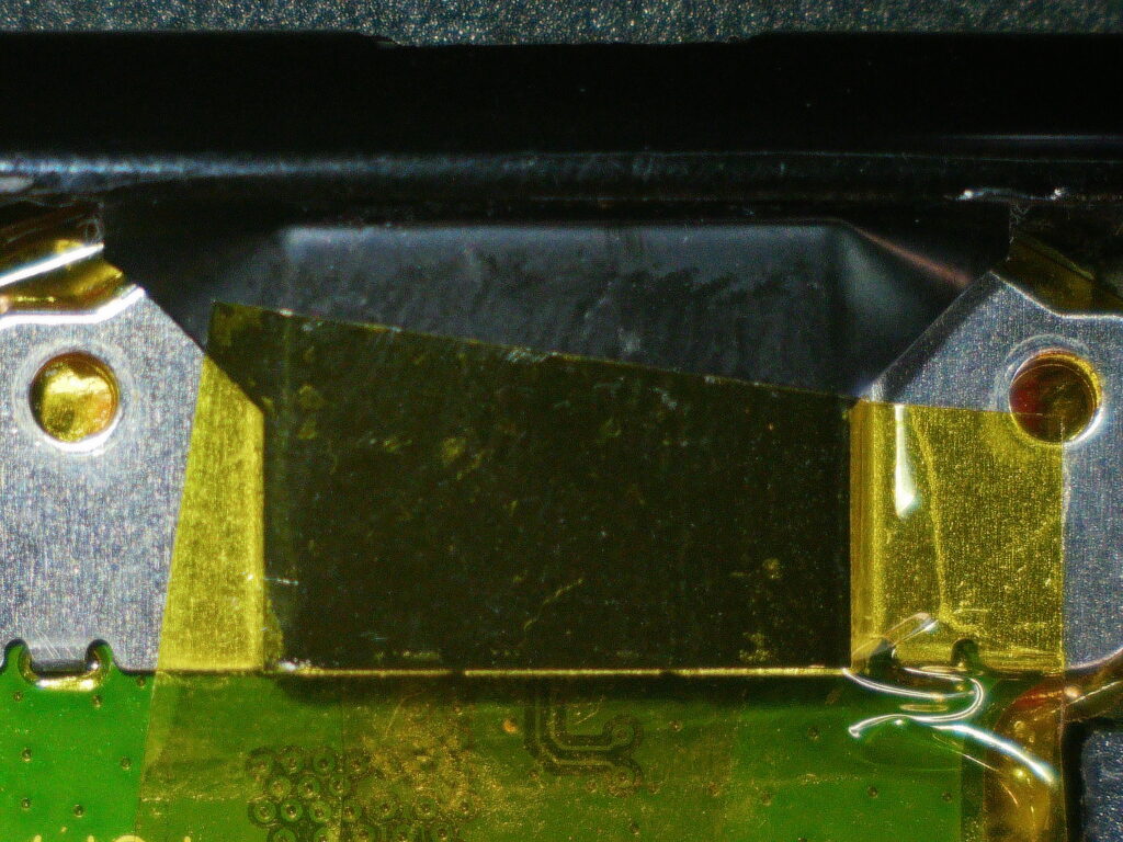 A little kapton holds it in place.